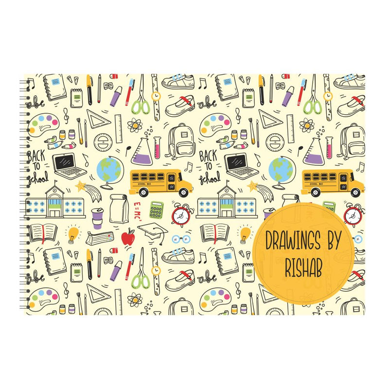 Personalised Sketchbook - Back to school