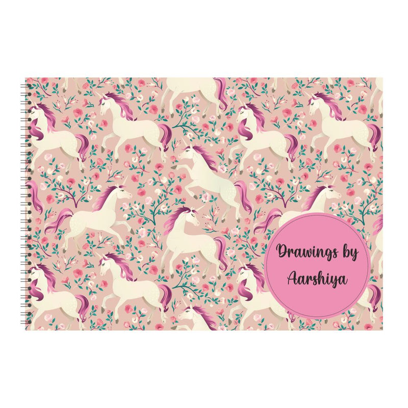 Personalised Sketchbook - Unicorn Dreams