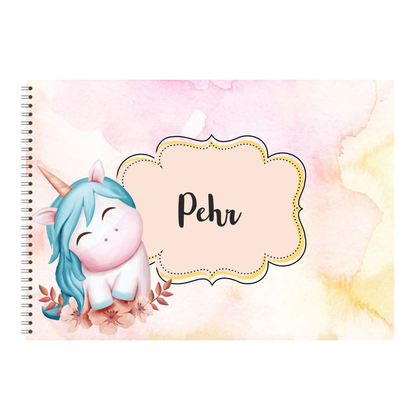 Personalised Sketchbook - Unicorn