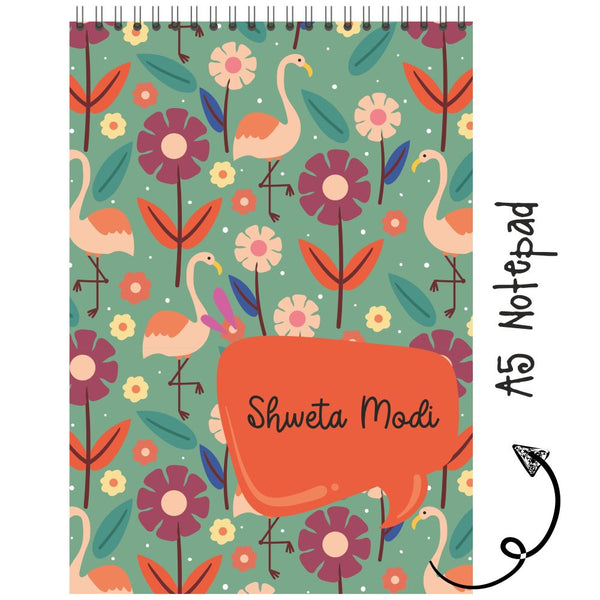 Notepad - Flamingo Flowers