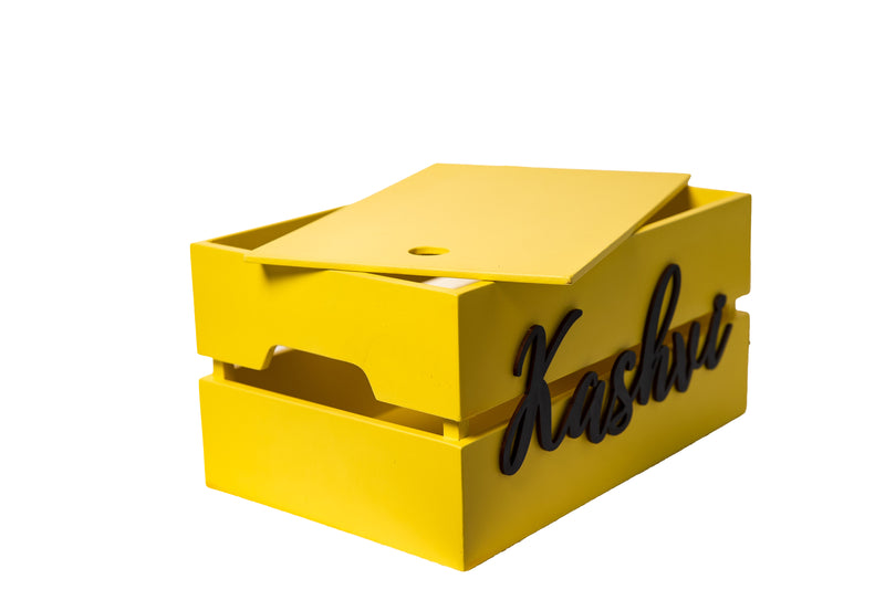 Personalised Storage Box - Yellow