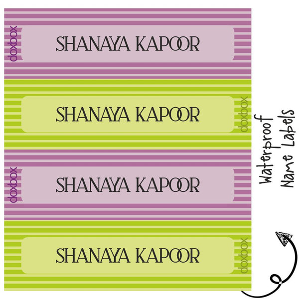 Waterproof Labels - Stripes