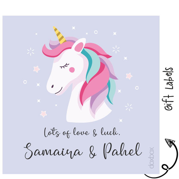 Gift Labels - Unicorn stars