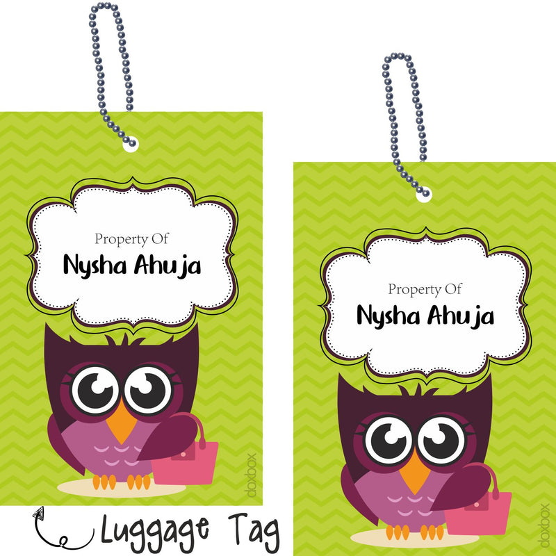 Luggage Tag - Z-Zag Owl