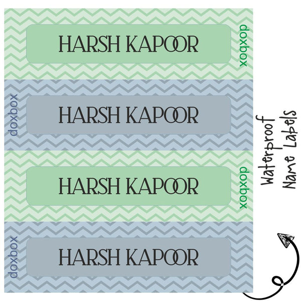 Waterproof Labels - Zig Zag