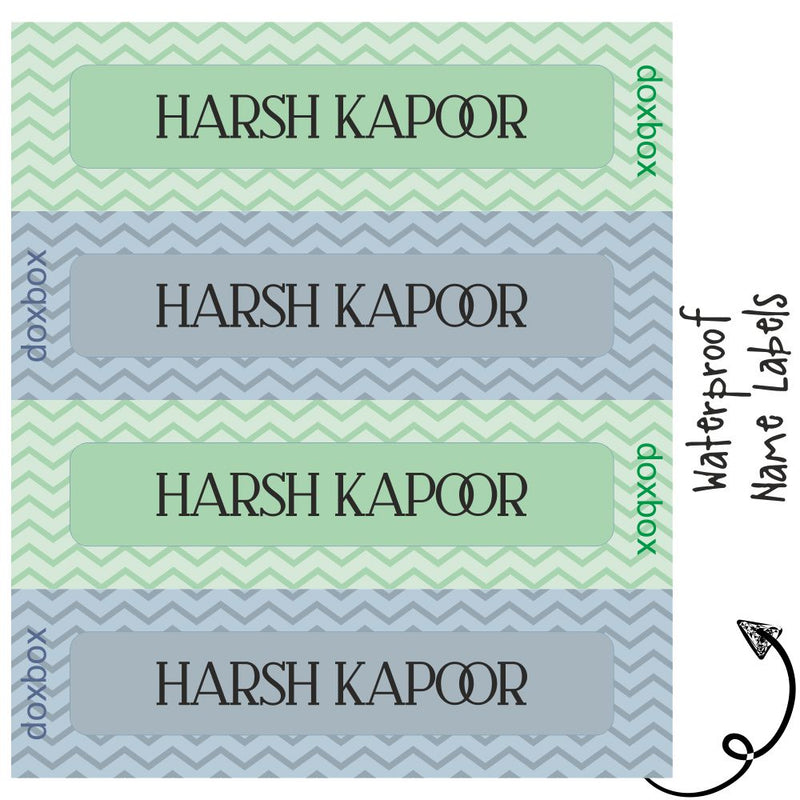 Waterproof Labels - Zig Zag